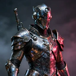 a sci fi portrait of a shadow templar wearing sci fi armor made of ornate metal plates, cinematic lighting, high detail, futuristic fantasy, unreal engine, octane render, by vitaly bulgarov artstation, realistic metal reflections, fog volumes, hard surface character pinterest, vivid color glow, post processing, cgsociety