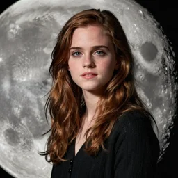 hyper realistic portrait of emma watson on the moon, cinematic, artstation, cgsociety, full body