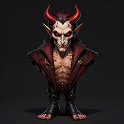 portrait of the devil ( lucifer ) wearing toe shoes ( vibram five fingers ), digital art, technicolor, grim - lighting, high - contrast, intricate, elegant, highly detailed, centered, digital painting, artstation, concept art, smooth, sharp focus, illustration, 2 d, flat, orthographic, studio mir