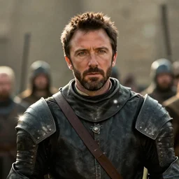 still frame from a movie, close up of ben affleck in a 15th century knight suit, centerframe, medieval background, rule of third, alexa 65, zeiss prime 25mm, cinematic, film grain, flare
