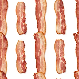 seamless texture, bacon, food photography