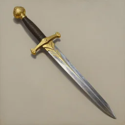 a detailed and accurate masterpiece painting of an incan sword, iron and gold, by tyler edlin, noah bradley, john j. park, jordan grimmer trending on artstation