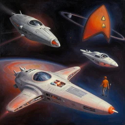 soft gradient spaceships from a sci - fi movie, fernando botero, james jean, star wars, star trek,