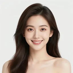 beautiful flower avatar happy woman