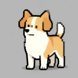 pixelart of a dog