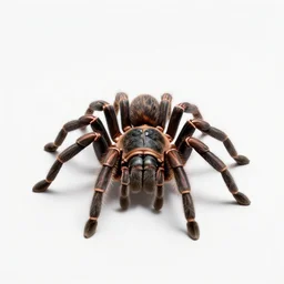 playful tarantula, clean 3d render, full body, isolated on a pure white background, centered, entire subject in frame, sharp focus, soft studio lighting