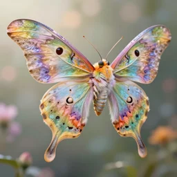 profile of a fuzzy, flowery, elegant, kaiju moth dragon, gorgeous, vibrant colour, bokeh, digital art, alphonse mucha, rhads, ross tran, artstation, artgem, greg rutkowski, octane render, 1 6 k