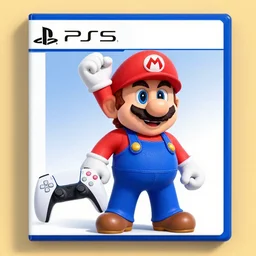 mario playing PS5