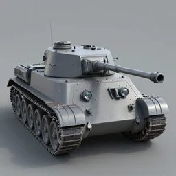 3d rendered panzer 4 tank