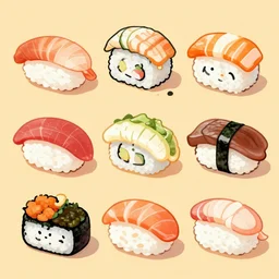 sushi animals