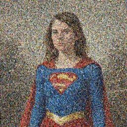 greta thunberg as supergirl painted by hieronymus bosch, detailed digital art, trending on Artstation
