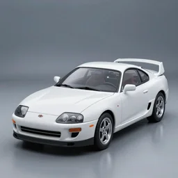 a white 1 9 9 4 toyota supra from the future, epic lighting, octane render, trending on art station