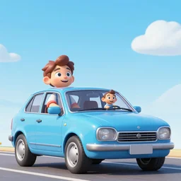 a car ad in the style of a 90's kids commercial