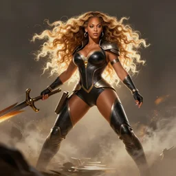 Beyonce  as an Apex Legends character digital illustration portrait design by, Mark Brooks and Brad Kunkle detailed, gorgeous lighting, wide angle action dynamic portrait
