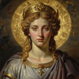 majestic gracious deity hekate portrait, ancient greece, elysium, atmospheric lighting, painted, intricate, volumetric lighting, beautiful, rich deep colours masterpiece, golden hour, sharp focus, ultra detailed, by leesha hannigan, ross tran, thierry doizon, kai carpenter, ignacio fernandez rios