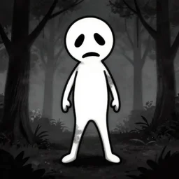 A scary stick figure
