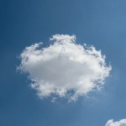 wide angle sky with 1 0 0 0 8 0 8 0 8 0 0 0 virgin mary cloud in center