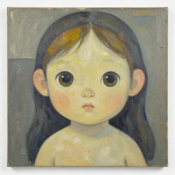 the uncertain is cute. oil and found materials on canvas, 1 5 0 cm x 1 5 0 cm. private collection.