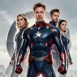 Avengers movie poster by Michael Whelan and Tomer Hanuka, Karol Bak, full of details, by Makoto Shinkai and thomas kinkade, Matte painting, trending on artstation and unreal engine