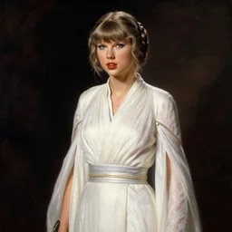 taylor swift as princess leia in star wars, by william bouguereau