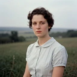 a portrait of a character in a scenic environment by Dorothea Lange
