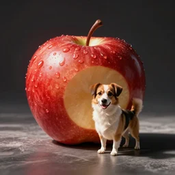 an apple as dog.