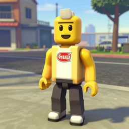 a roblox yellow noob in gta v