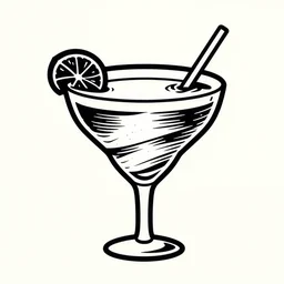 daiquiri shaped like a spiral tornado! logo for daiquiri, superflat, anime, 8 0 s, style of patrick nagel, art deco, sharp, detailed, clean lines, 8 k
