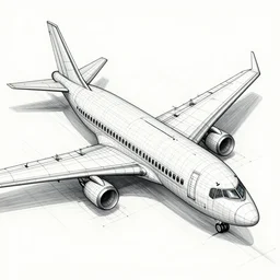 a blueprint of a modern airplane, by leonardo davinci