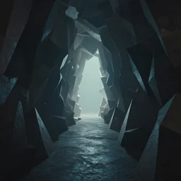 portal to the dimension of prisms, beautiful matte painting by weta workshop 4 k, cinematic dramatic atmosphere, dramatic lighting, trending on artstation