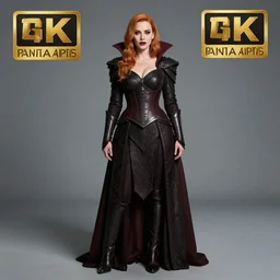 photo of a christina hendricks as a vampire warrior, full length portrait, highly detailed, 8k, award winning