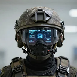 first person view from inside the interior of a republic commando helmet with a digital heads - up display