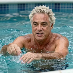 Guy Fieri swimming in gravy
