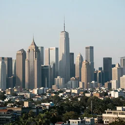 a realistic city background