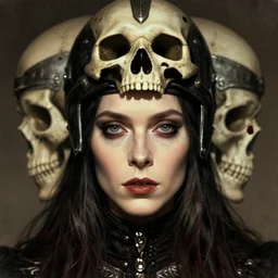 bloodborne hunter charlize theron as an eldritch realistic fantasy character, closeup portrait art by donato giancola and greg rutkowski, vintage retro, realistic face, digital art, trending on artstation, skull helmet, symmetry!!