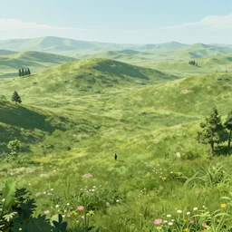 Sweeping landscape with a tiny figure. Artstation Finnstark 4k