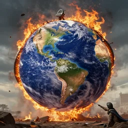 en sabah nur destorying the earth and burning boas and jacqin down