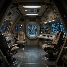 photo of the spaceship from the movie alien, interior shot