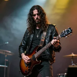 a crow guitarist, hyperreal - n 4