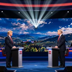 president donald trump and his democratic challenger, the nostalgia critic, faced off in their first presidential debate tuesday night.