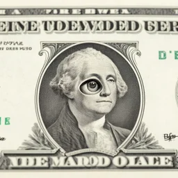 eye!! of providence on the top of ( ( ( the mormon pyramid ) ) ), united states one - dollar bill