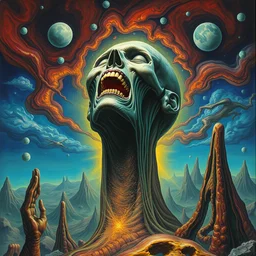 a laughing death in meatspace by salvador dali, trending on artstation, favorites on deviantart, high quality art. artwork masterpieces, award winning