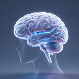 The brain of an AI, neon