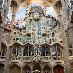 intricate architectural rendering of cathedral interior by antoni gaudi, syd mead, studio ghibli, makoto shinkai, cinematic, art deco, parametric design, organic design, award winning, masterpiece, cgarchitect, trending on archinect, archillect, 8 k