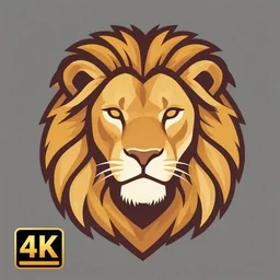 lion vectorized, 4k