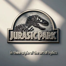 “ jurassic park in the style of the art of hylics ”