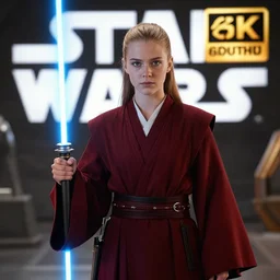 young karen fisher as a jedi in star wars, 8k resolution, full HD, cinematic lighting, award winning, anatomically correct