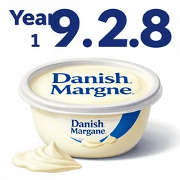 year 1 9 2 8 commercial poster for danish margarine