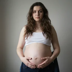 portrait of her belly
