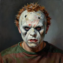 ultra realistic portrait painting of freddy krueger, art by frank frazetta, 4 k, ultra realistic, highly detailed, epic lighting